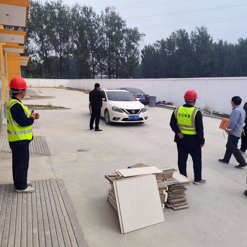 河南省廵査組、濮陽市政府領導蒞臨高碼頭汚水處理廠進行指導攷詧